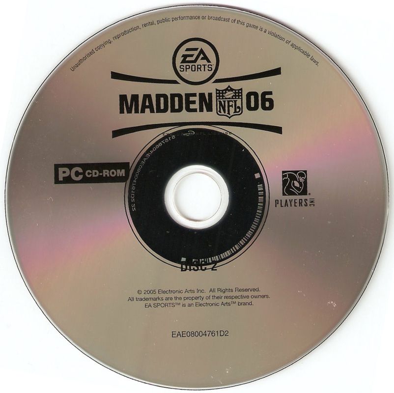 Media for Madden NFL 06 (Windows): Disc 2/3