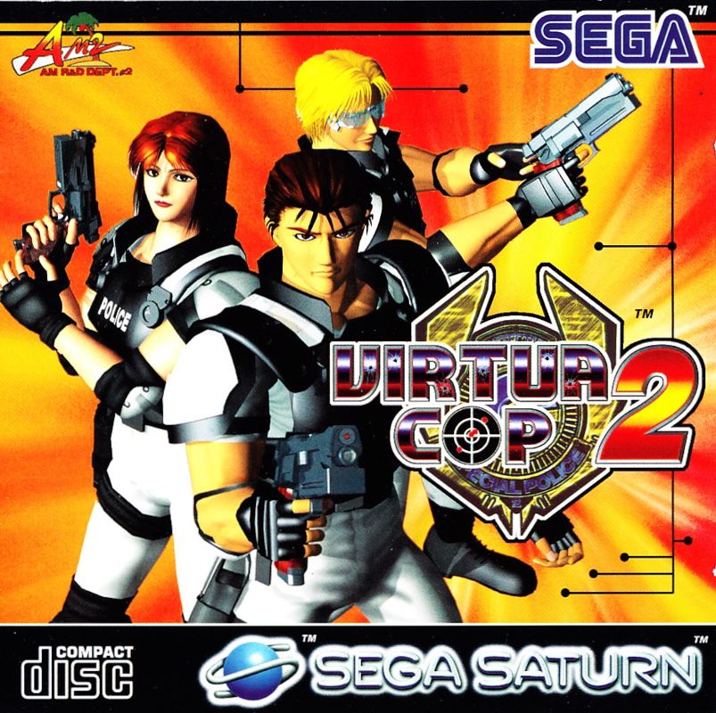 Other for Virtua Cop 2 (SEGA Saturn) (Box w/ Light Gun & Game): Jewel Case - Front