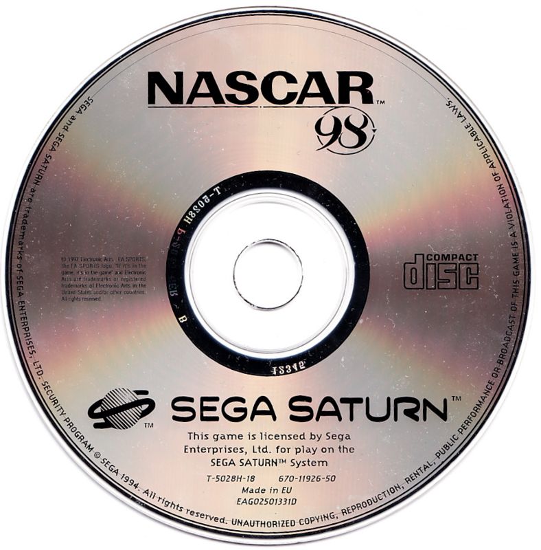 Media for NASCAR 98 (SEGA Saturn)