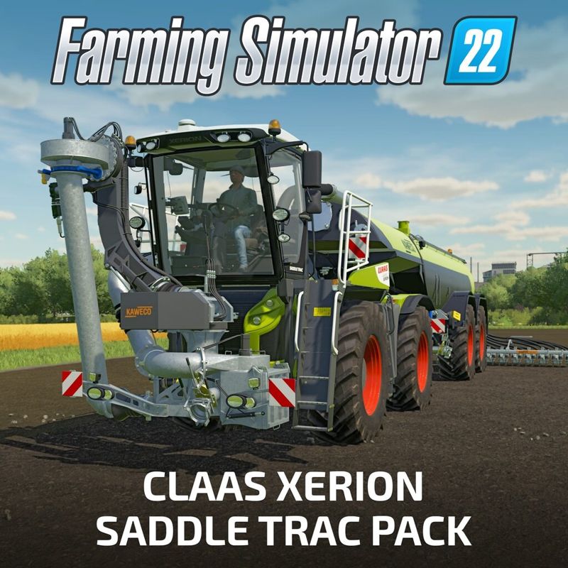 Front Cover for Farming Simulator 22: Claas Xerion Saddle Trac Pack (PlayStation 4 and PlayStation 5) (download release)