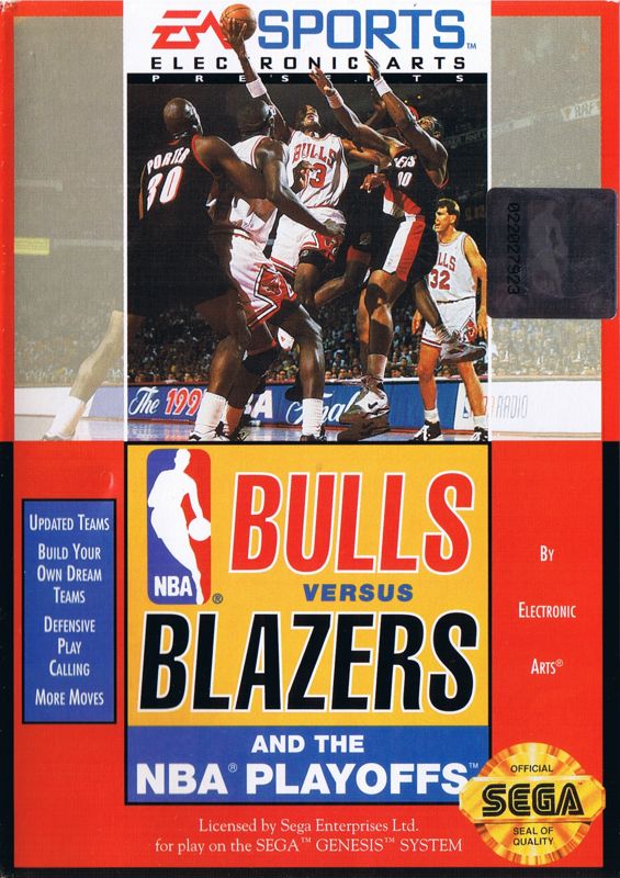 Front Cover for Bulls vs. Blazers and the NBA Playoffs (Genesis)