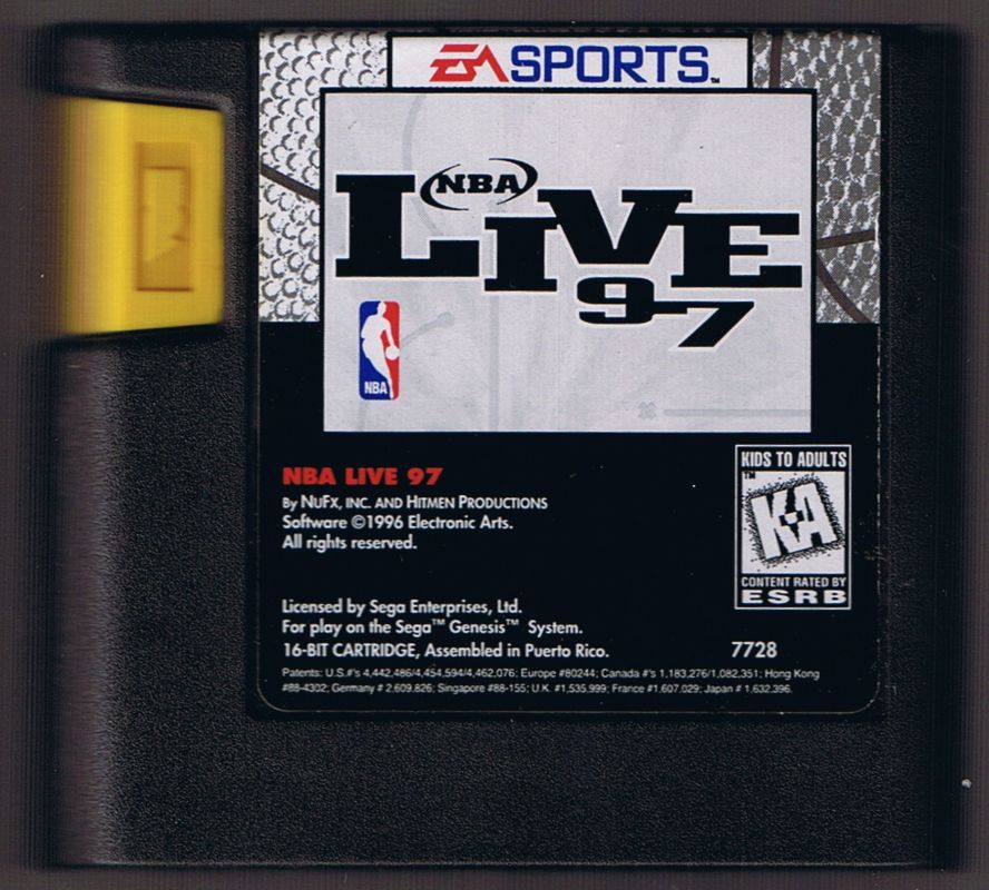 Media for NBA Live 97 (Genesis)