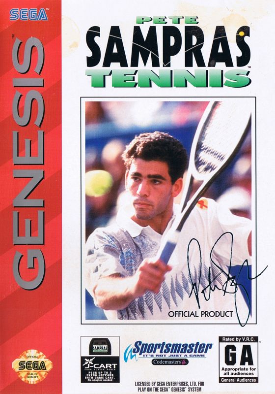 Front Cover for Pete Sampras Tennis (Genesis) (J-Cart version)