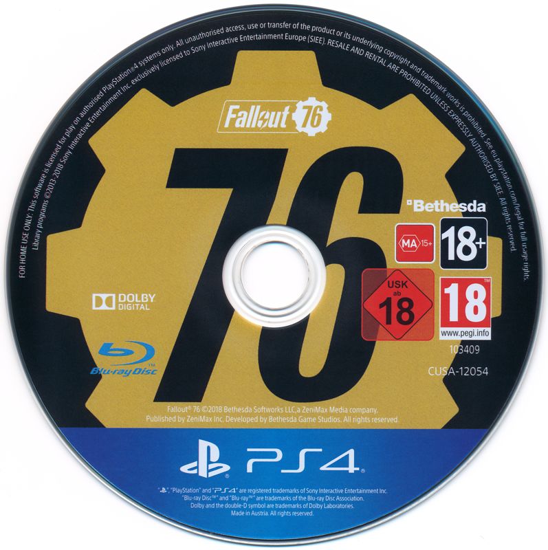 Media for Fallout 76 (Tricentennial Edition) (PlayStation 4)