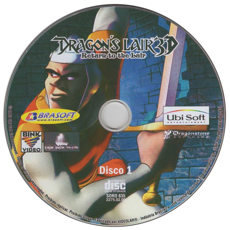 Media for Dragon's Lair 3D: Return to the Lair (Windows): Disc 1