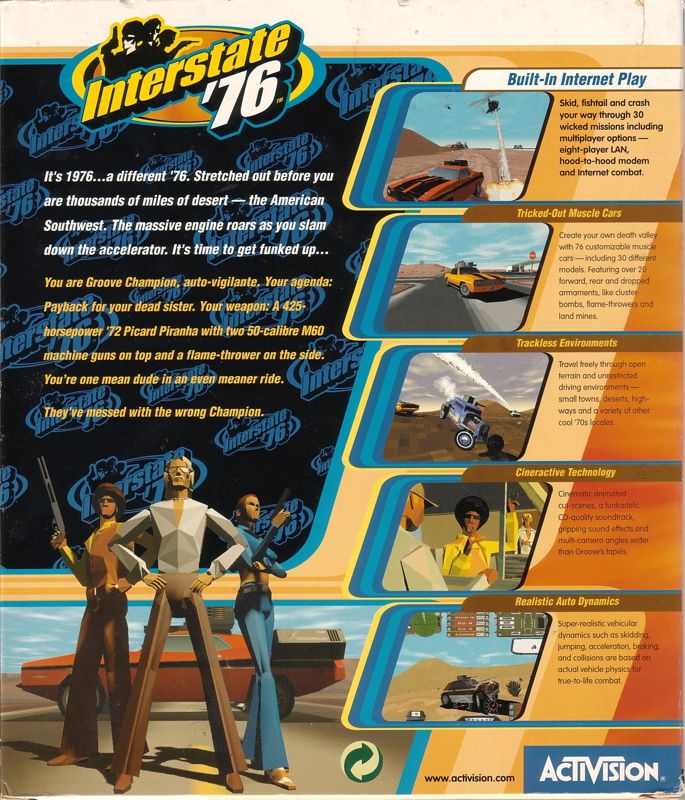 Back Cover for Interstate '76 (Windows)
