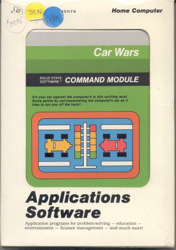 Front Cover for Car Wars (TI-99/4A)