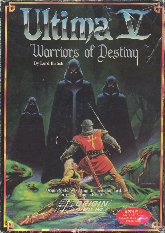 Front Cover for Ultima V: Warriors of Destiny (Apple II)