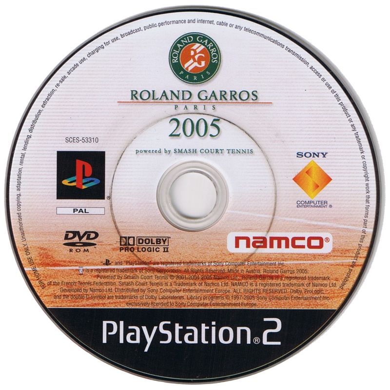 Media for Roland Garros 2005: Powered by Smash Court Tennis (PlayStation 2)