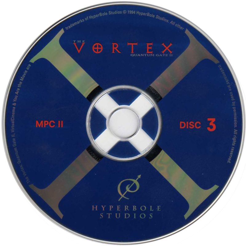 Media for The Vortex: Quantum Gate II (Windows 3.x): Disc 3