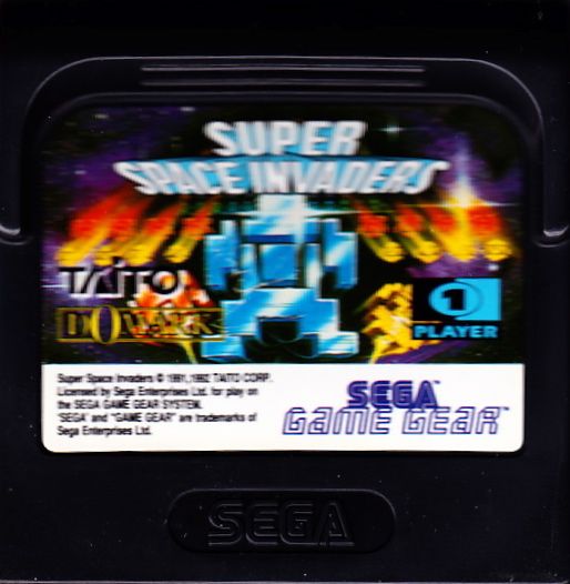 Media for Taito's Super Space Invaders (Game Gear)