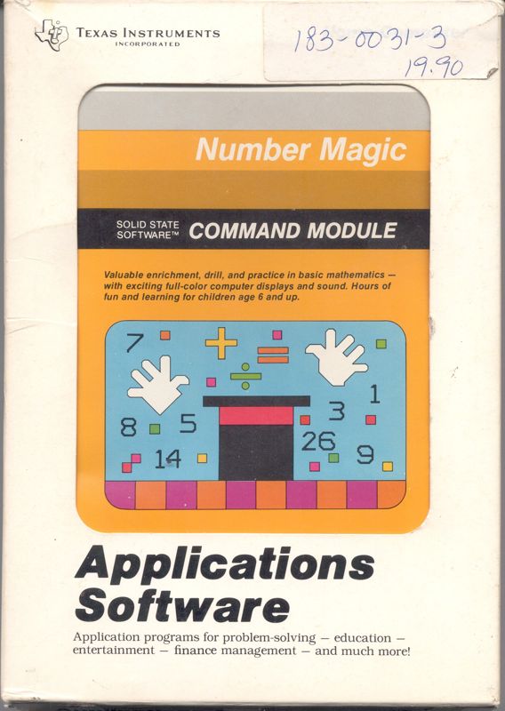 Front Cover for Number Magic (TI-99/4A)