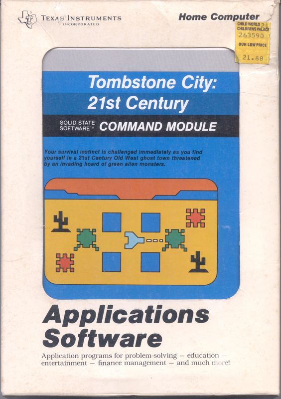 Front Cover for Tombstone City: 21st Century (TI-99/4A)