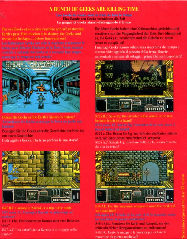 Back Cover for Zone Warrior (Amiga) (English manual only)