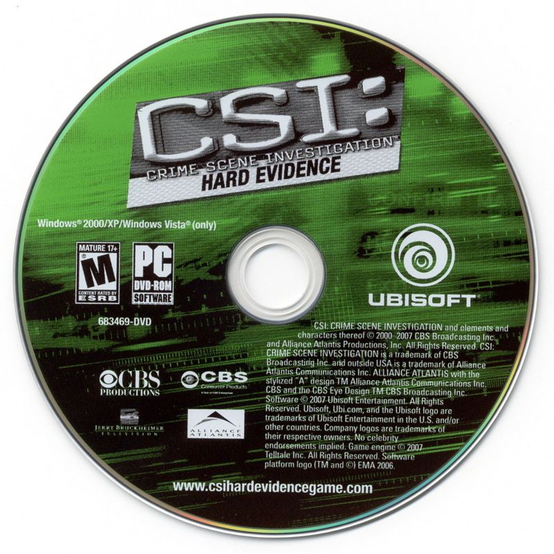 Media for CSI: Crime Scene Investigation - Hard Evidence (Windows)