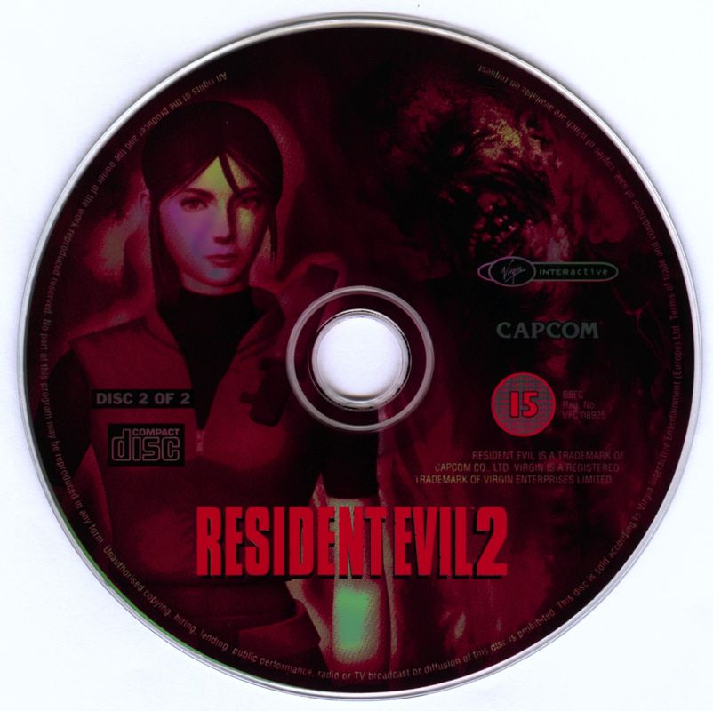Media for Resident Evil 2 (Windows): Disc 2 (Claire)