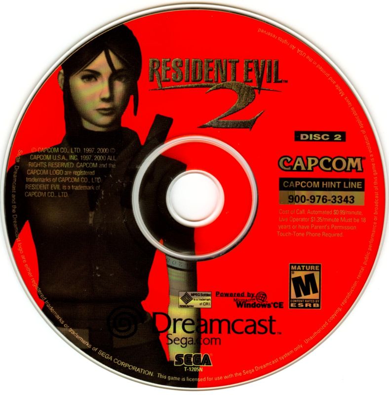 Media for Resident Evil 2 (Dreamcast): Disc 2