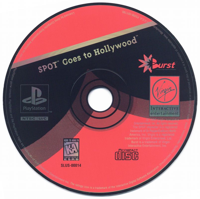 Media for Spot Goes to Hollywood (PlayStation)