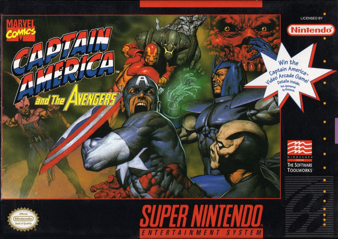 Front Cover for Captain America and the Avengers (SNES)