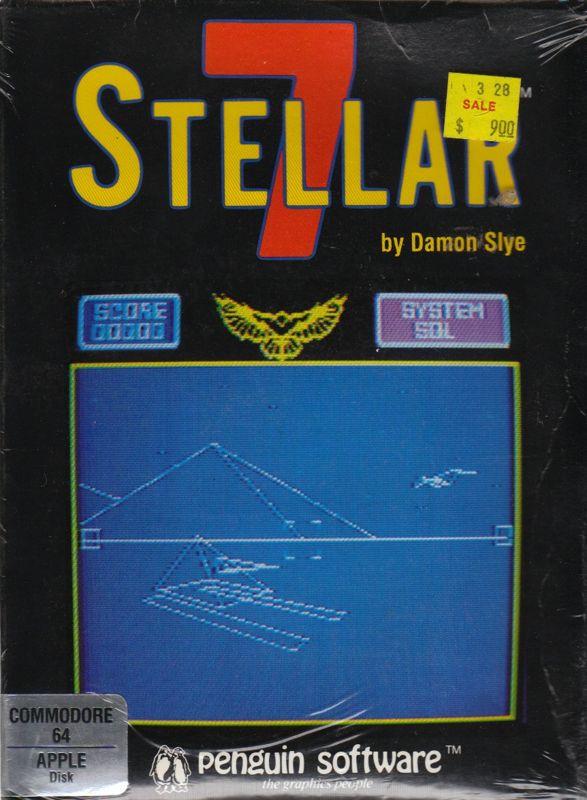 Front Cover for Stellar 7 (Apple II and Commodore 64)