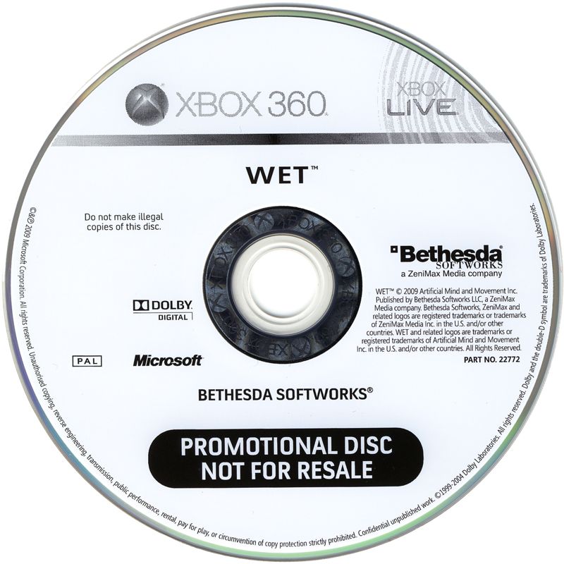 Media for WET (Xbox 360)