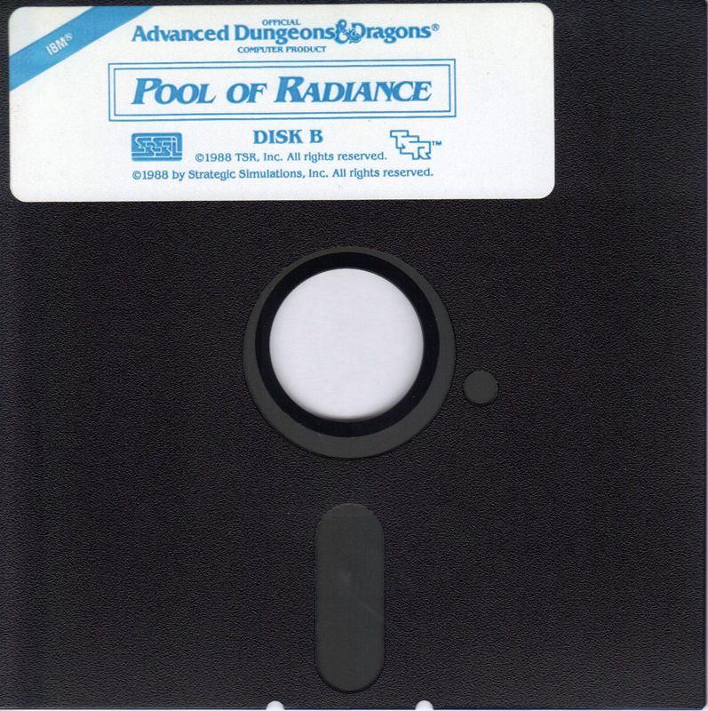 Media for Pool of Radiance (DOS): Disk B