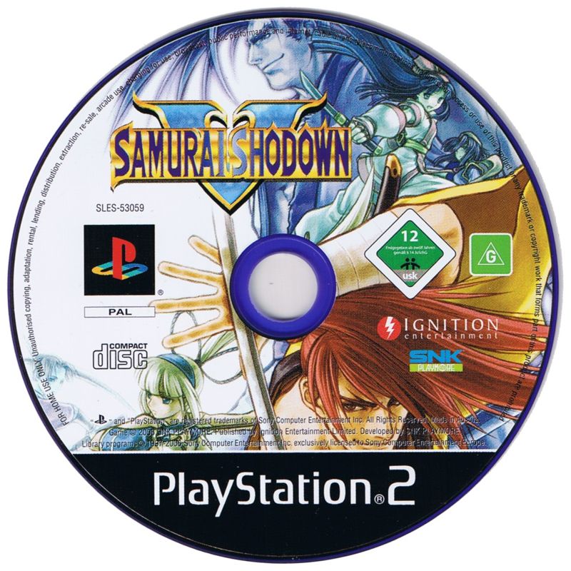 Media for Samurai Shodown V (PlayStation 2)