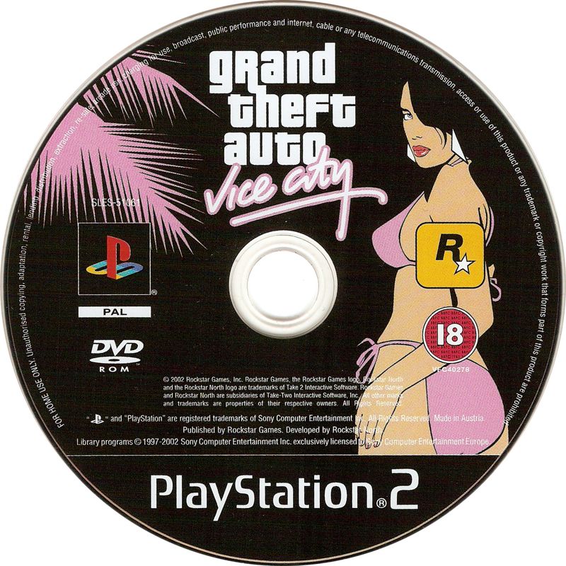 Media for Grand Theft Auto: Vice City (PlayStation 2)