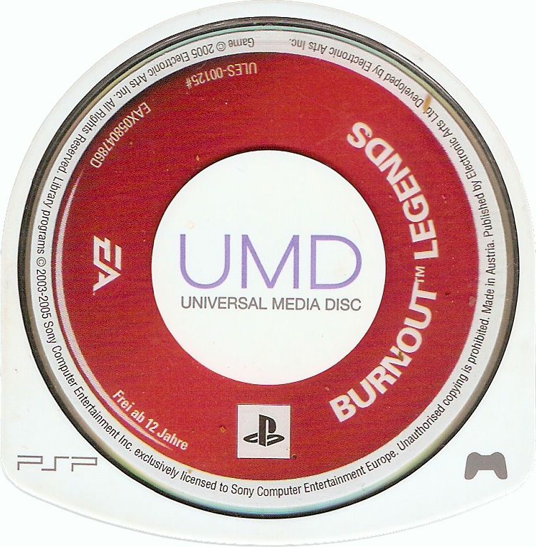 Media for Burnout: Legends (PSP) (Platinum release)