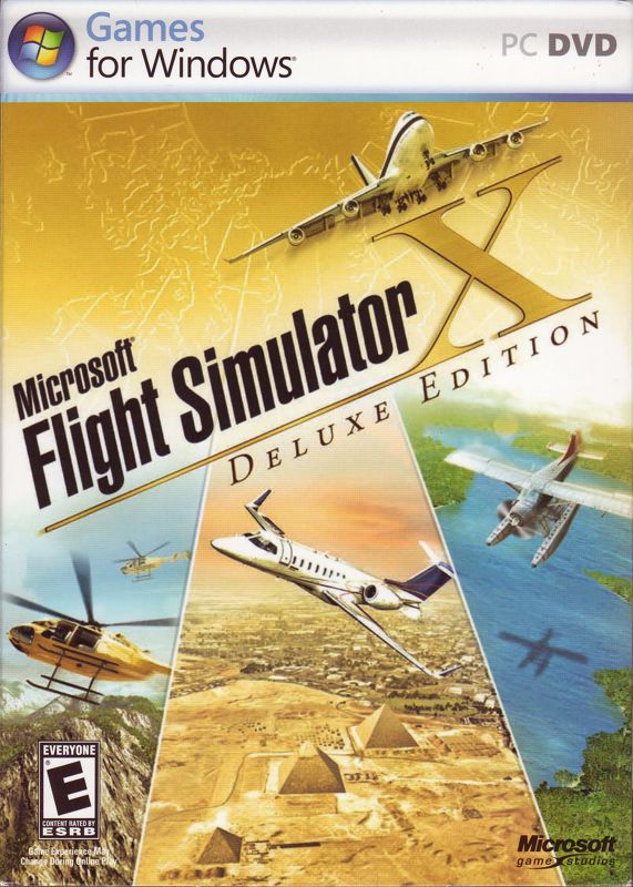 Microsoft Flight Simulator X (Deluxe Edition) cover or packaging material -  MobyGames