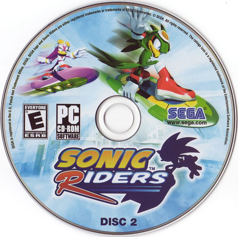 Media for Sonic Riders (Windows): Disc 2