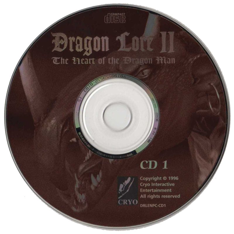 Media for Dragon Lore II: The Heart of the Dragon Man (DOS and Windows): Disc 1/3