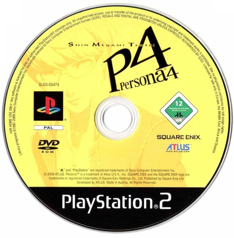 Media for Shin Megami Tensei: Persona 4 (PlayStation 2)