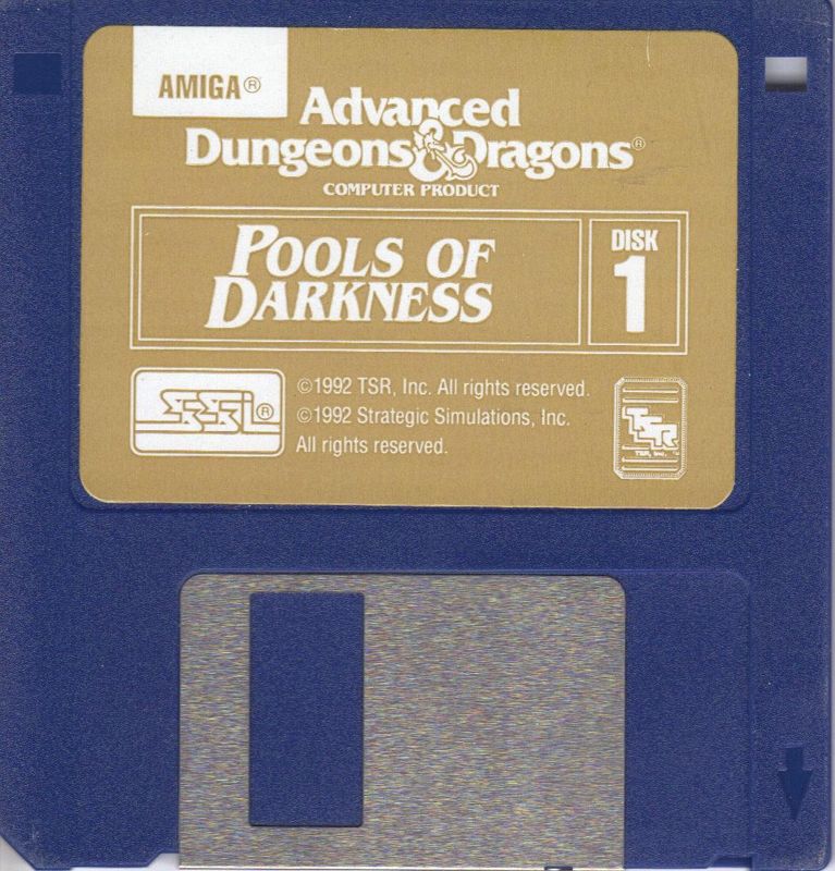 Media for Pools of Darkness (Amiga): Disk 1 of 3