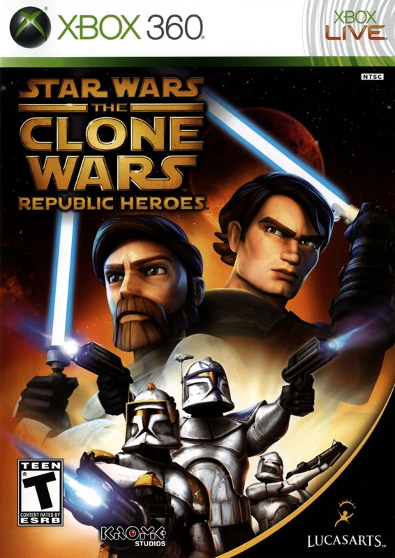 Front Cover for Star Wars: The Clone Wars - Republic Heroes (Xbox 360)