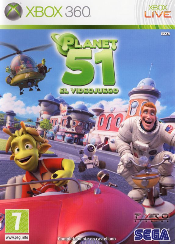 Front Cover for Planet 51: The Game (Xbox 360)