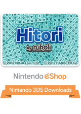 Front Cover for Hitori by Nikoli (Nintendo 3DS) (download release)