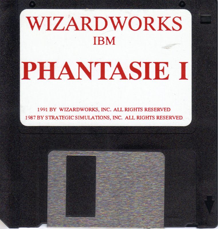 Media for Phantasie: Bonus Edition (DOS): Phantasie I Disk