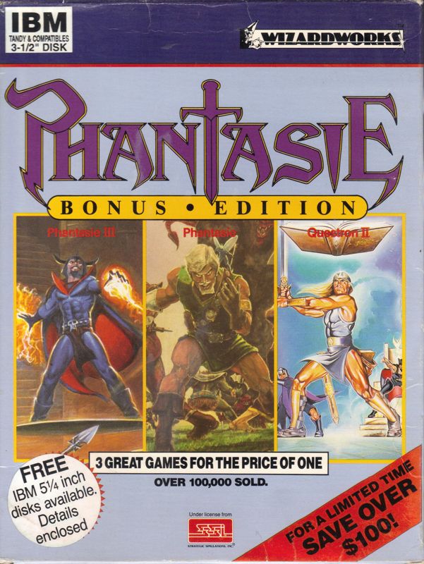 Front Cover for Phantasie: Bonus Edition (DOS)