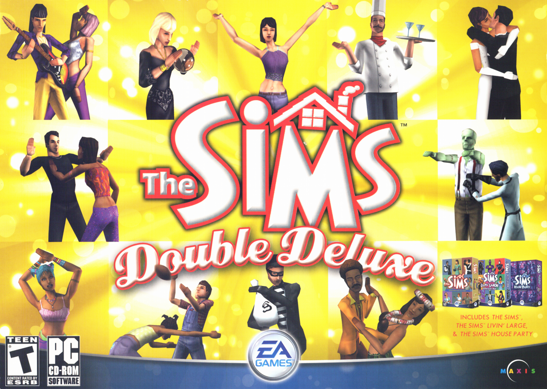 Front Cover for The Sims: Double Deluxe (Windows)