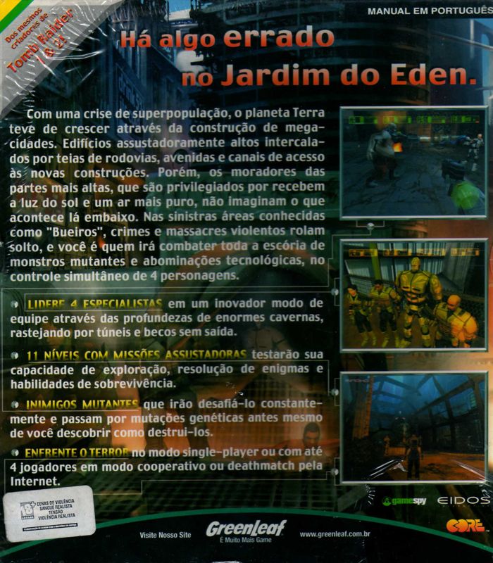 Back Cover for Project Eden (Windows)