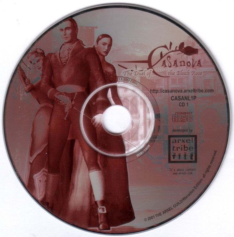 Media for Casanova: The Duel of the Black Rose (Windows): Disc 1/2