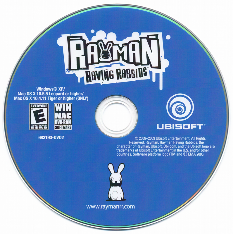 Media for Rayman: Raving Rabbids (Macintosh and Windows) (DVD version)