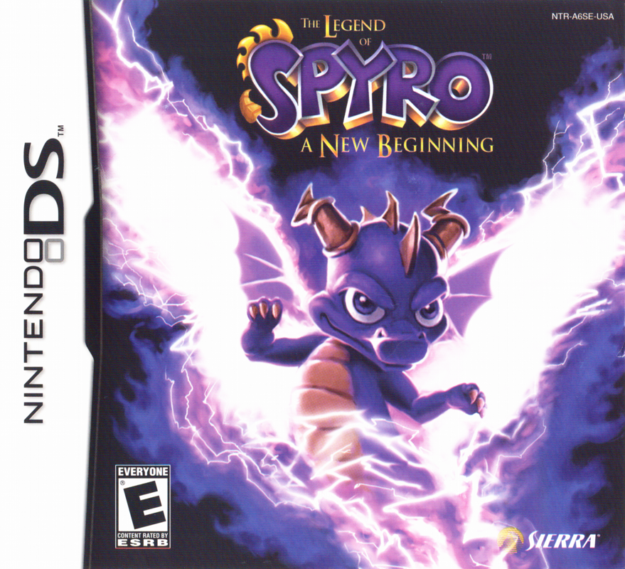 The Legend Of Spyro A New Beginning Cover Or Packaging Material   5466000 The Legend Of Spyro A New Beginning Nintendo Ds Front Cover 