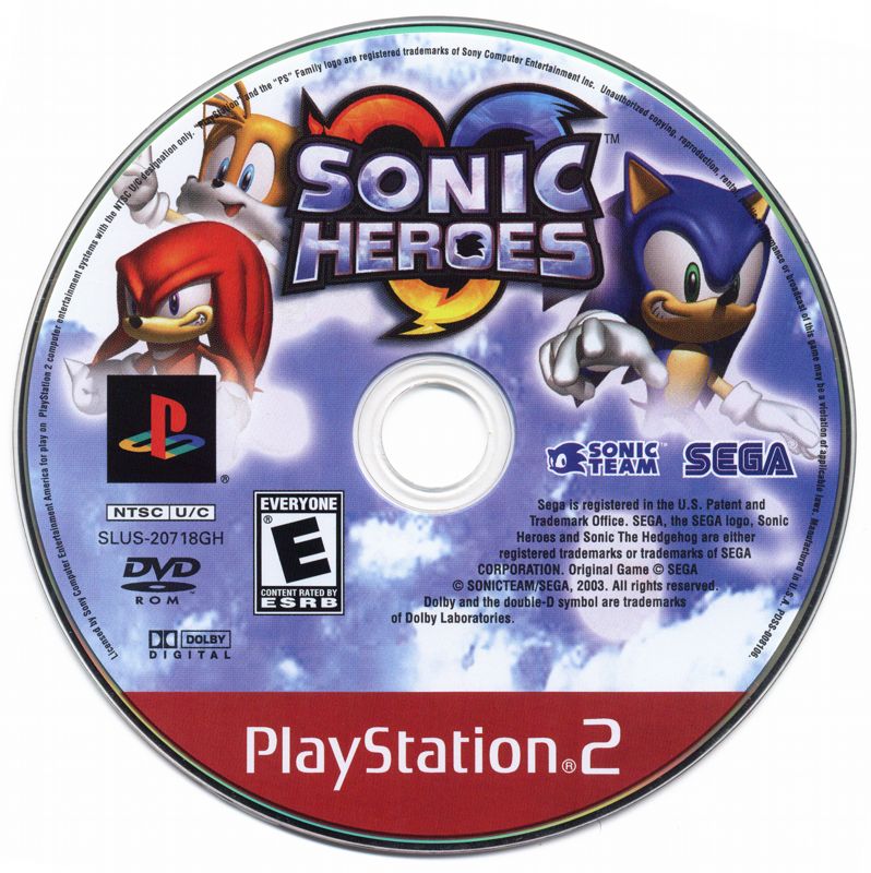 Media for Sonic Heroes (PlayStation 2) (Greatest Hits release)