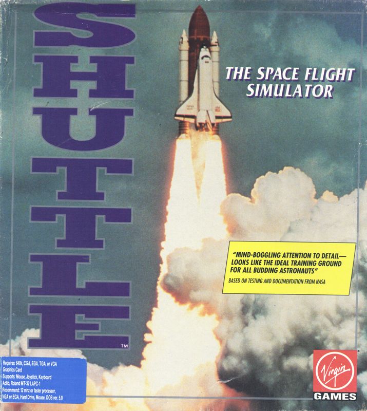 Front Cover for Shuttle: The Space Flight Simulator (DOS)