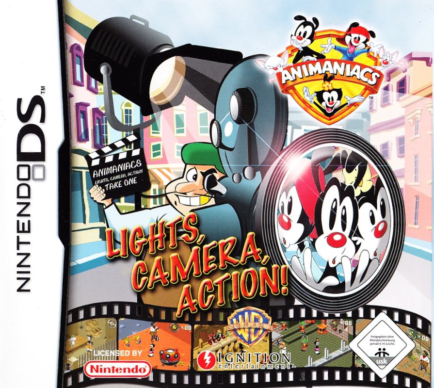 Front Cover for Animaniacs: Lights, Camera, Action! (Nintendo DS)