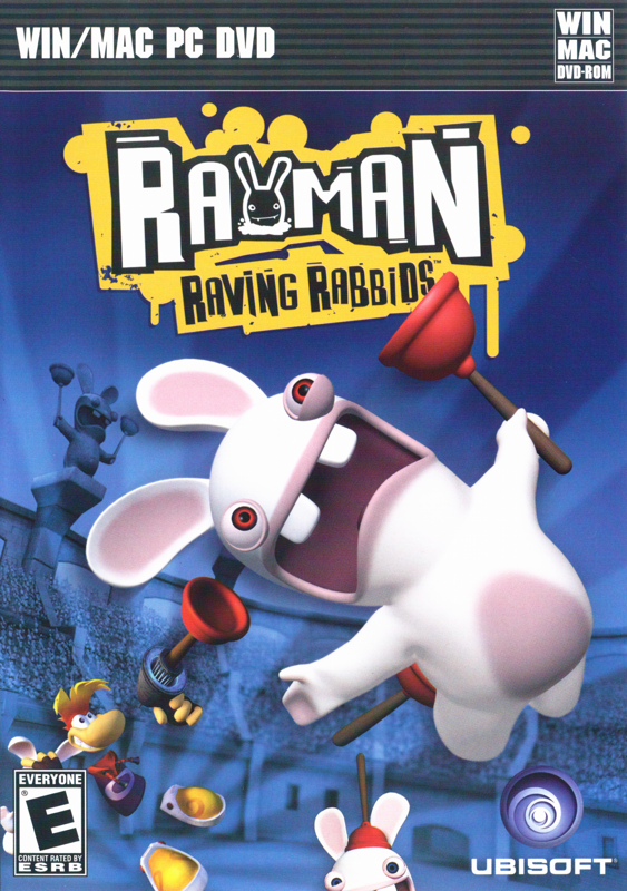 Front Cover for Rayman: Raving Rabbids (Macintosh and Windows) (DVD version)
