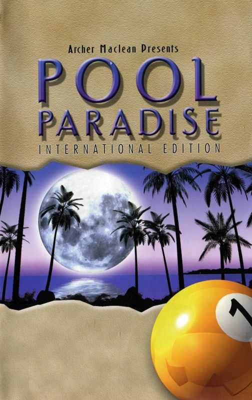 Manual for Archer Maclean Presents Pool Paradise (PlayStation 2) (International edition): Front