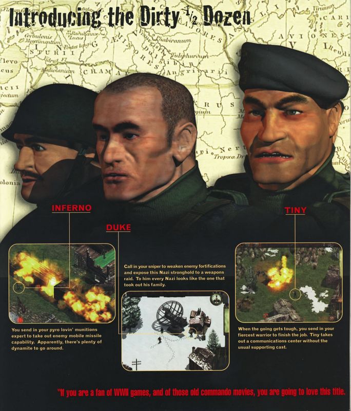 Inside Cover for Commandos: Behind Enemy Lines (Windows): Left